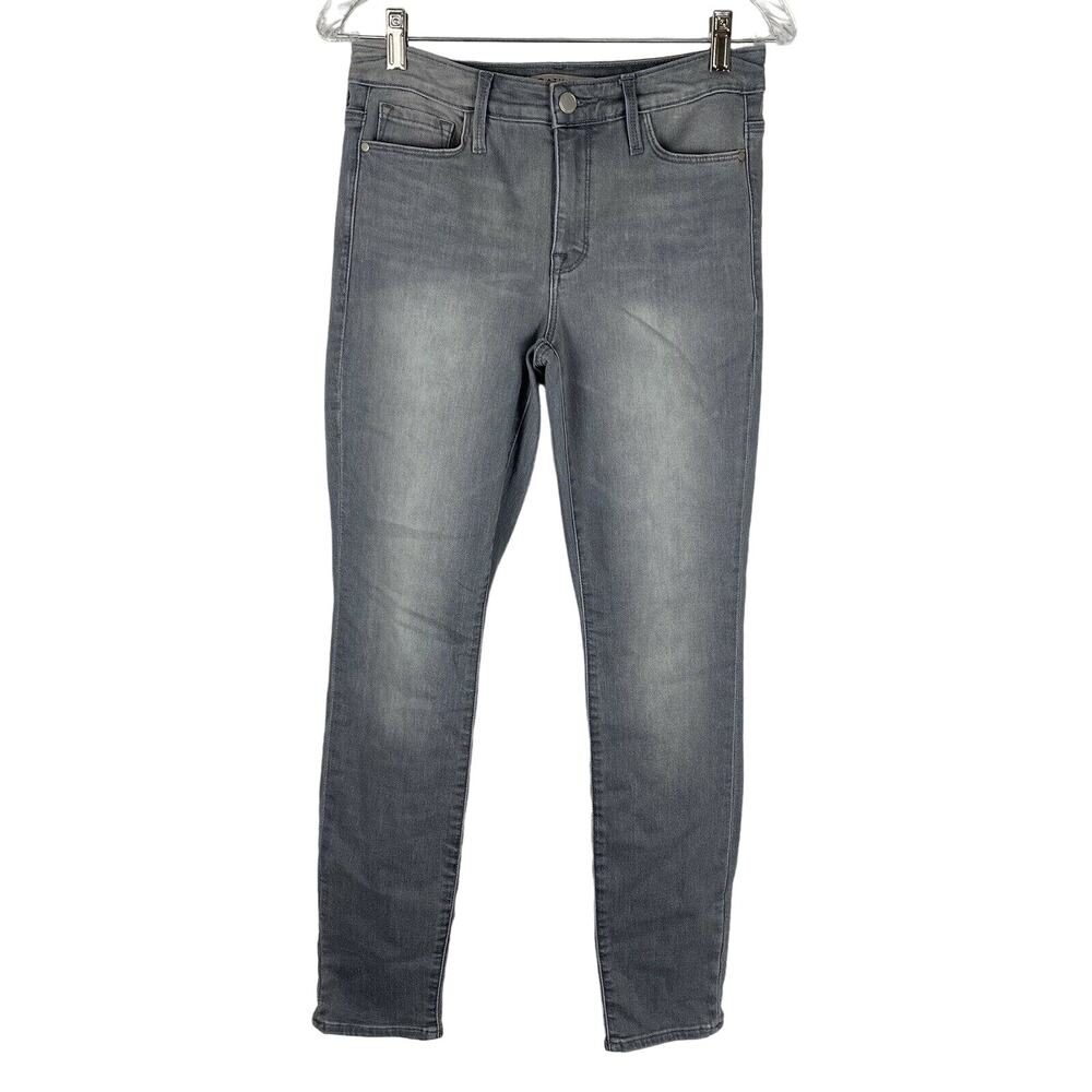 Athleta Sculptek Skinny Grey Wash Jean Size 4 Stretch Denim Mid Rise #158935